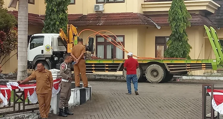 Suasana Kantor PUPR Pemerintah Daerah Halmahera Tengah di Jalan Trikora, Bukit Loitgelas, Selasa (26/8/2025)